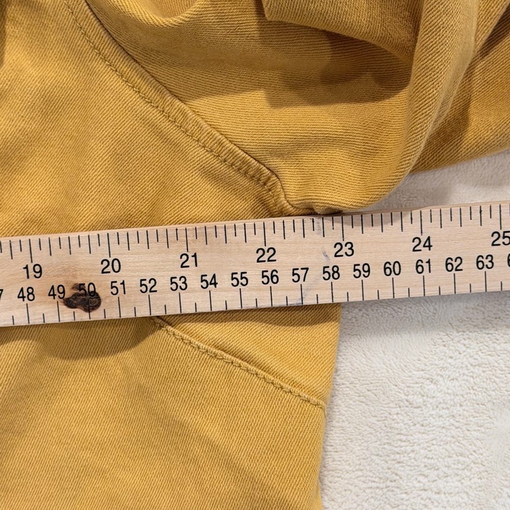 EST 1846 Denim Mustard Yellow Stretch Utility Jacket Women’s 18/20W - Picture 4 of 11